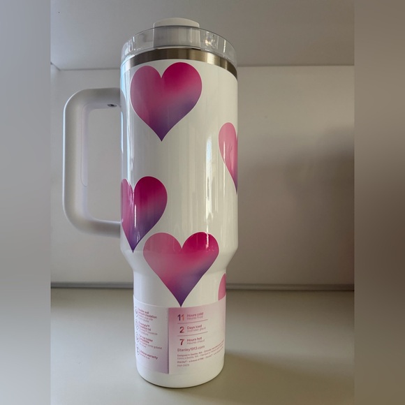 Stanley 40oz H20 Flowstate Quencher Tumbler Frost Heart Gradient NWT - Picture 3 of 6